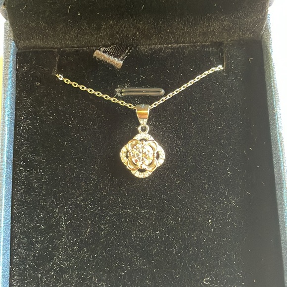 New Michael Todd Sterling Silver Cubic Zirconia Necklace - Picture 2 of 4